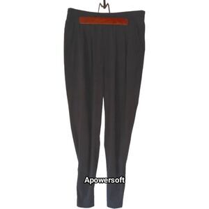 Athleta Black Pleated Performance Pants